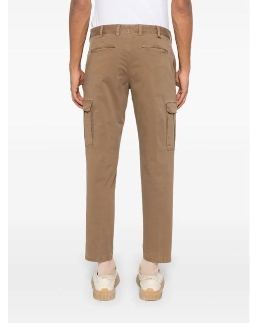 PT Torino Brown Rebel Cargo Pants for men