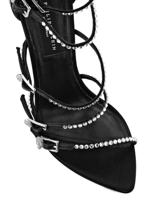 Philipp Plein Black 120Mm Mignon Sandals