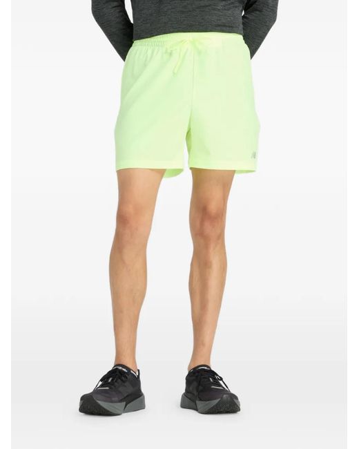 New Balance Green Drawstring Woven Shorts for men