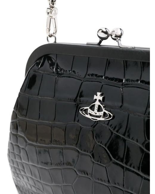 Vivienne Westwood クロコエンボス クラッチバッグ Black