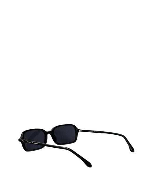 Isabel Marant Black Rectangle-Frame Sunglasses