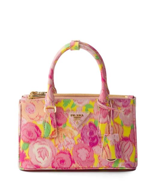 Borsa Galleria Mini di Prada in Pink