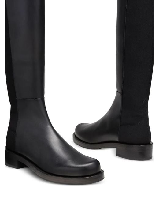 Stuart Weitzman Black Bold Over-The-Knee Boots