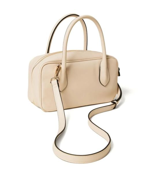 Twinset Natural Top-Handle Zip-Fastening Bag