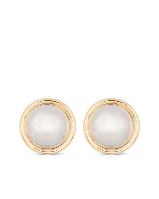 Orecchini Les Pendants Rond di Jacquemus in Natural