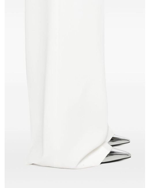 Pantaloni sartoriali a gamba ampia di Ermanno Scervino in White