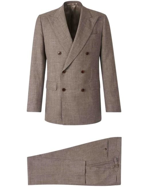 Traje con doble botonadura Atelier Munro de hombre de color Gray