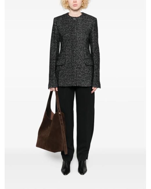 Totême Black Wool Blazer Jacket