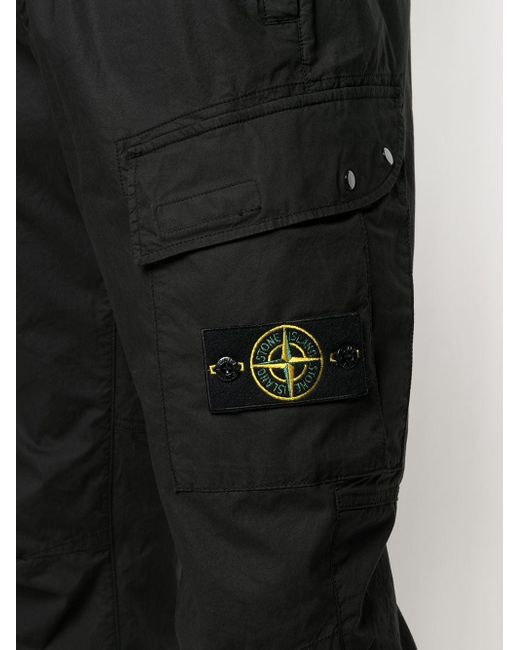 Stone Island Synthetisch Cargo Broek in het Zwart voor heren - Lyst