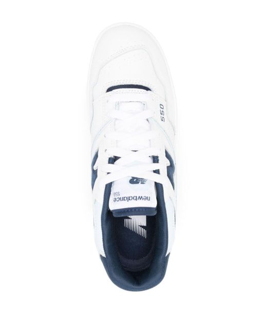 New Balance 550 Sneakers Met Vlakken in het White voor heren