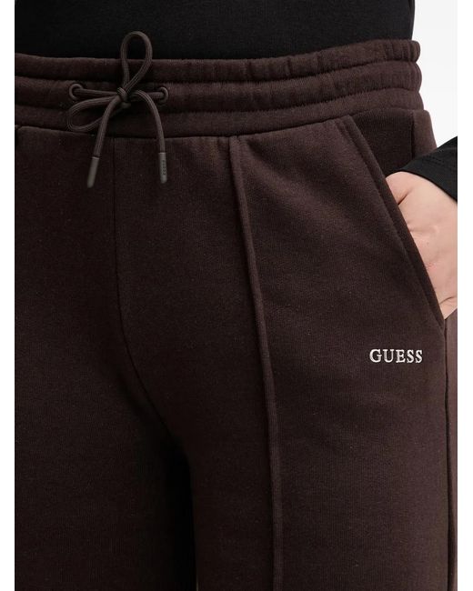 Guess Black Nat Drawstring Track Pants