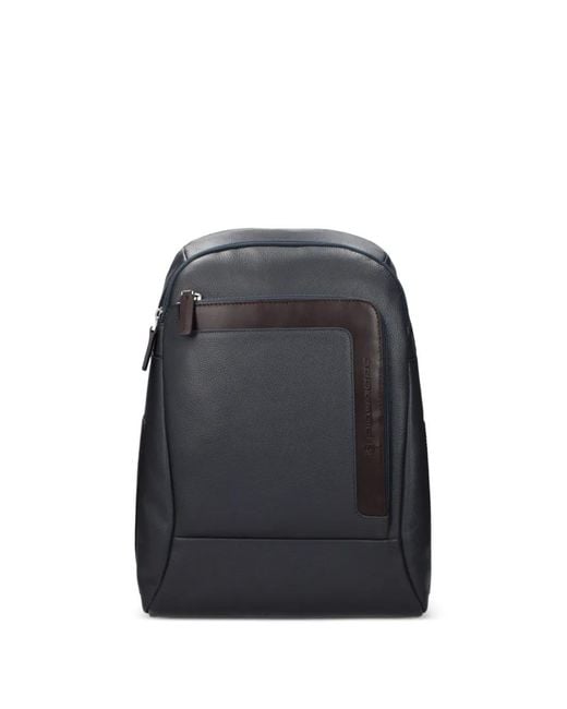 Piquadro Black Sac À Dos À Plaque Logo for men