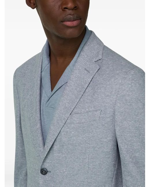 Boggi Blue Patch-Pocket Blazer for men