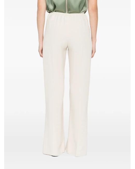 Forte_forte White Elasticated Trousers