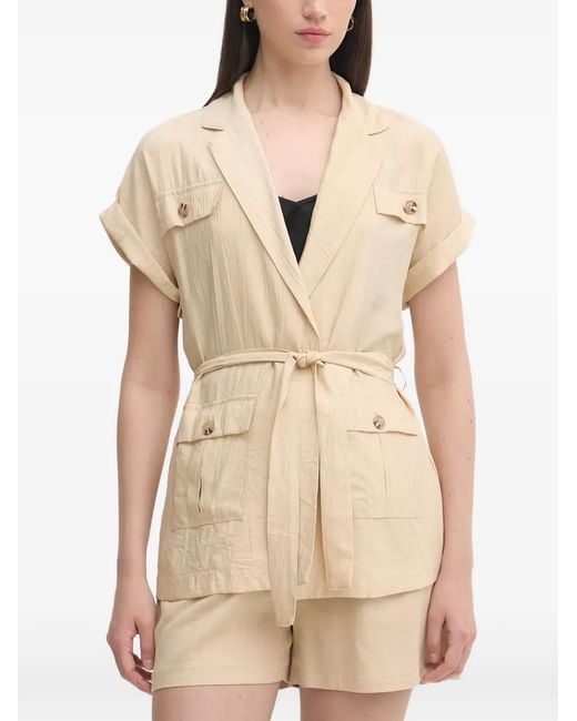 GAUDI Natural Chemise Ceinturée À Effet Froissé