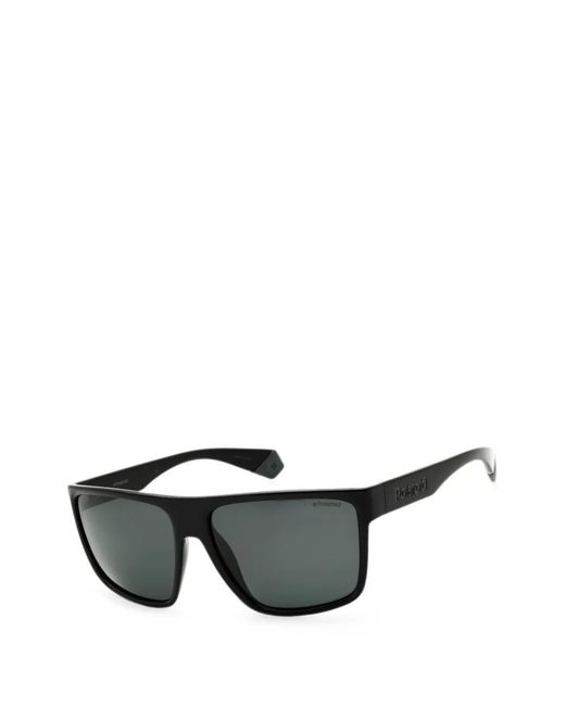 Polaroid Black Rectangle-Frame Sunglasses for men