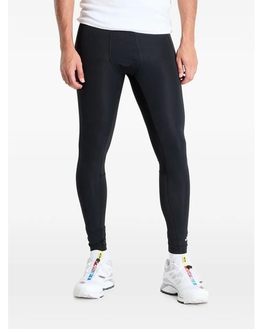 Adidas Blue Techfit Compression Leggings for men