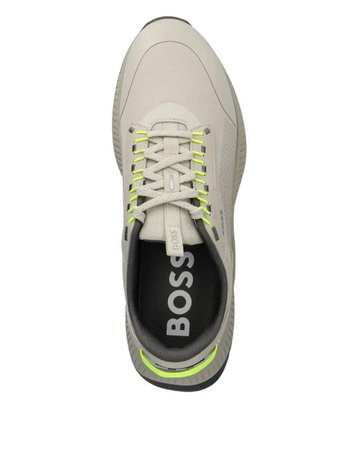 メンズ Boss Logo-print Sneakers White
