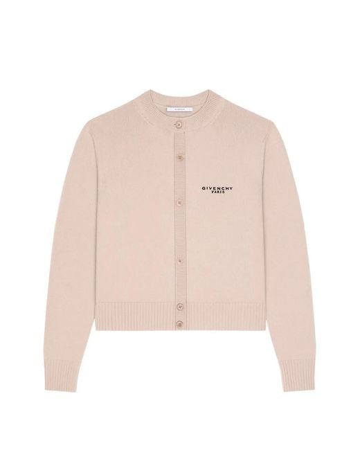 Givenchy Natural Buttoned Wool Cardigan