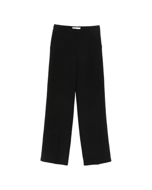 ERMANNO FIRENZE Black Pantalon À Effet Froissé