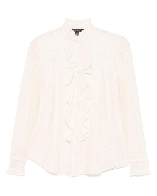 Camicia Semi Trasparente di Ralph Lauren in White