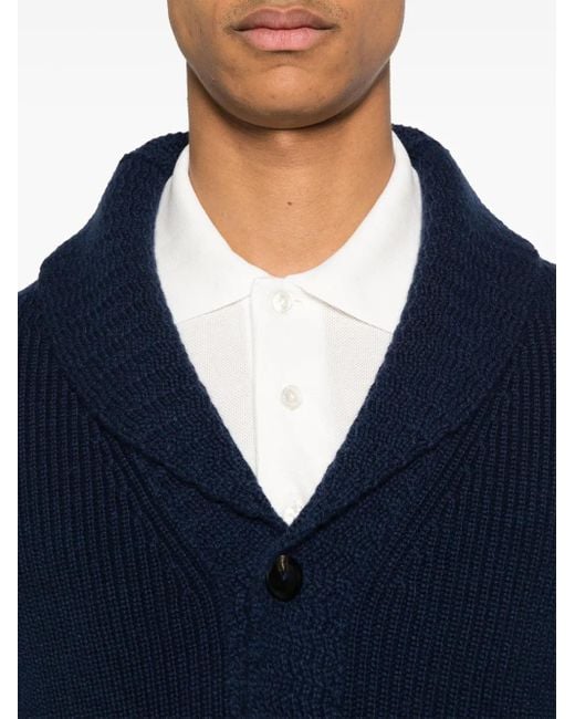 Tom Ford Polo Shirt With Front Button Placket in White für Herren