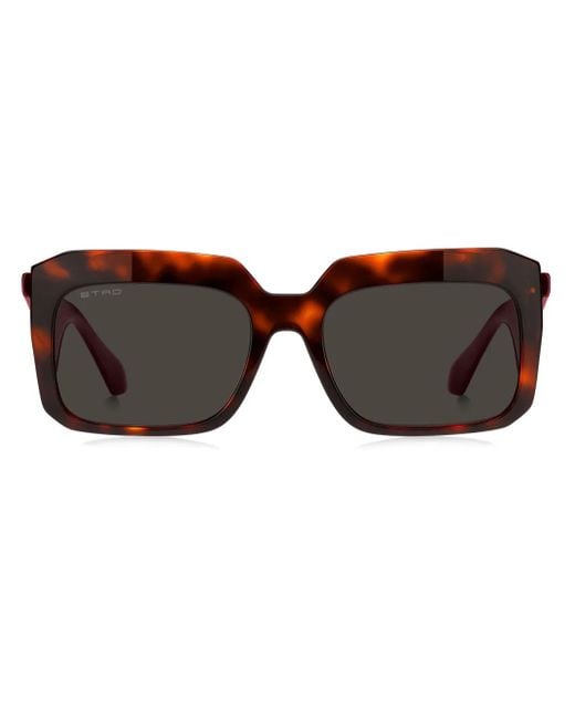 Etro Brown Tailoring Sunglasses