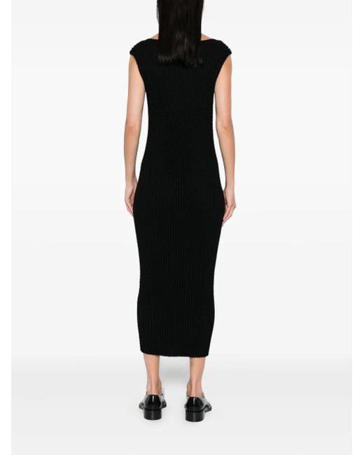 Issey Miyake ノースリーブ ドレス Black