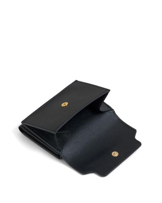 Marni Black Tri-Fold Leather Wallet