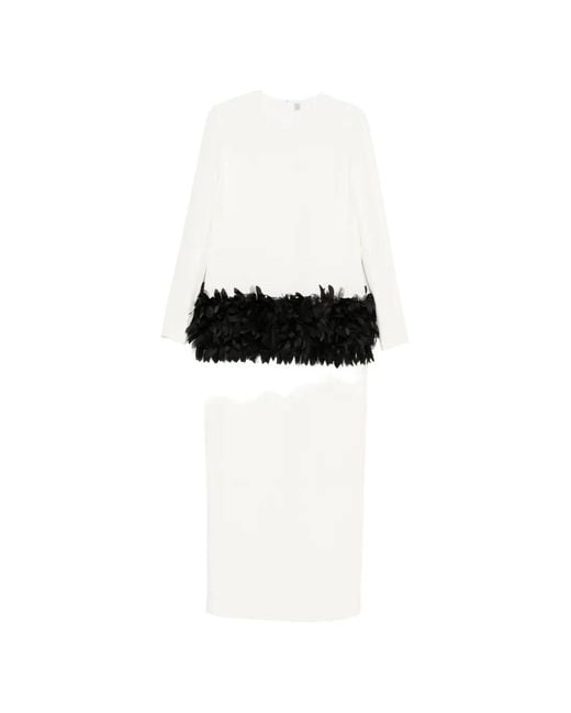 Totême Black Petal Dress