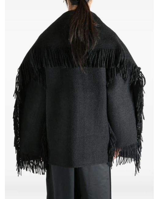 Fringe Button Jacket Totême  de color Black
