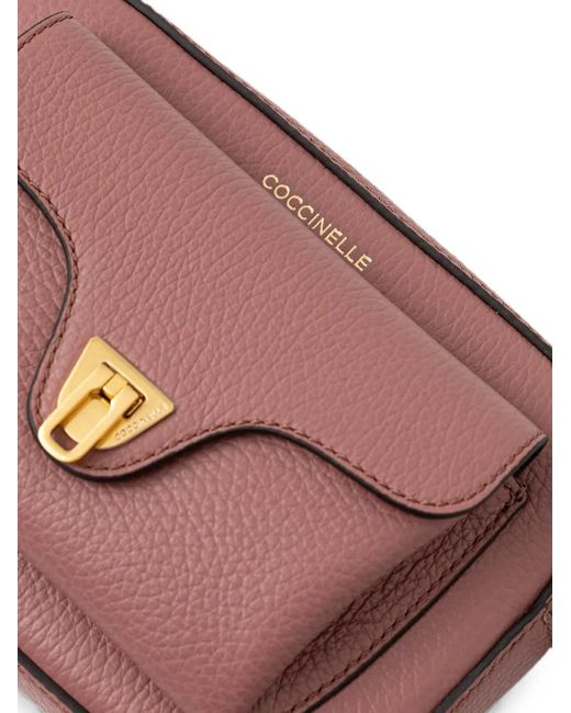 Coccinelle Brown Leather Mini Shoulder Bag