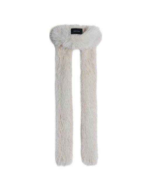 Simone Rocha White Skinny Scarf