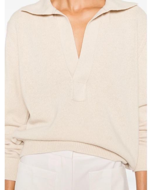 Victoria Beckham Natural Knit Sweater Genevieve