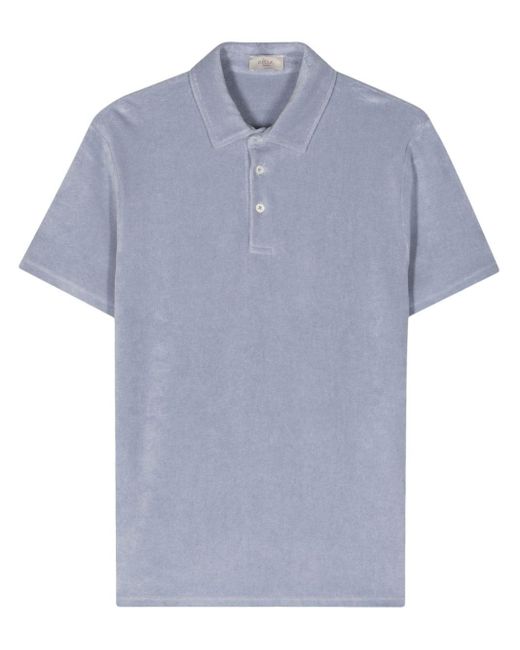 Altea Blue Smith Towelling Polo Shirt for men