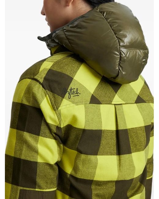 Camicia Da Sci Loge Peak A Quadri di Aztech Mountain in Green