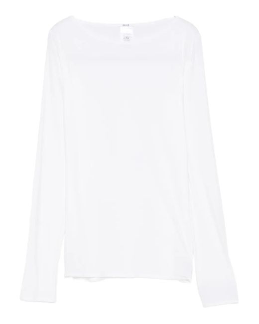Wolford T-Shirt Met Lange Mouwen in het White