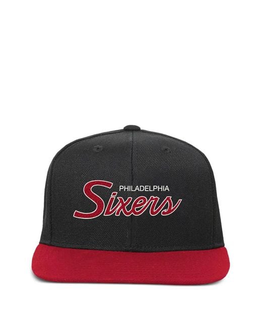 Mitchell & Ness Red Team Script 2.0 Snapback Cap for men