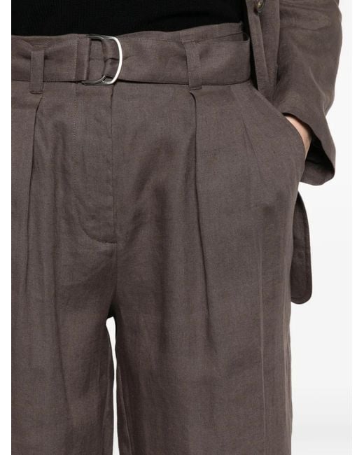 Pantalones Con Cinturón Panicale de color Gray
