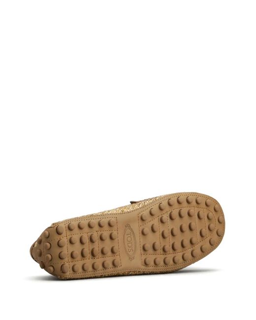 Tod's Brown Tweed Loafers