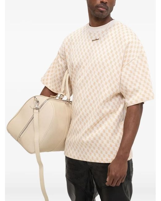 PLACE OF ELMS White Logo-Pattern T-Shirt for men