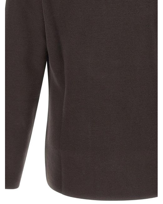 FILIPPO DE LAURENTIIS Gray Buttoned Wool Cardigan for men