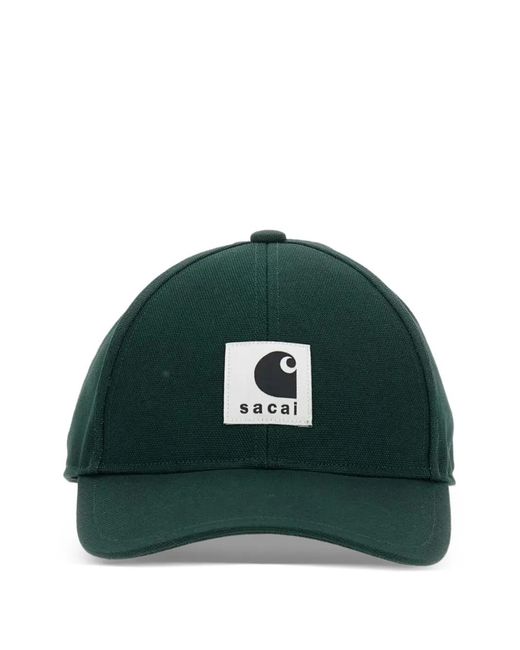 Carhartt Green X Sacai Logo Patch Hat