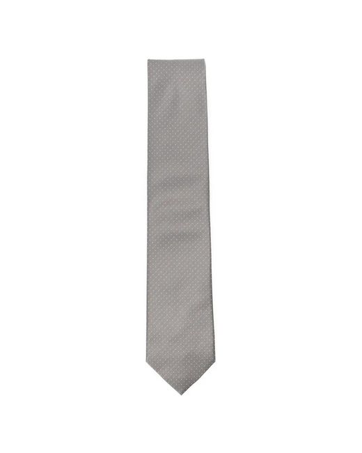 Errico Formicola Gray Patterned Tie for men