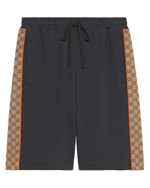 GG-panels track shorts Gucci pour homme en coloris Noir | Lyst