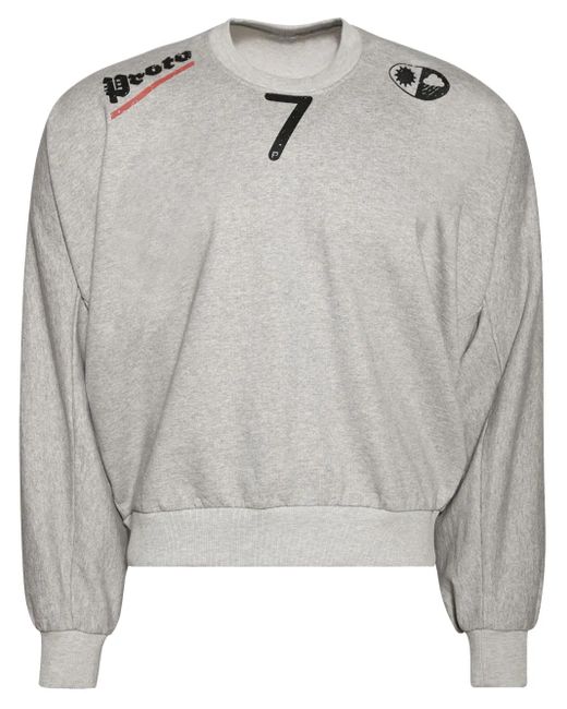 Felpa Shrunken di PROTOTYPES in Gray da Uomo