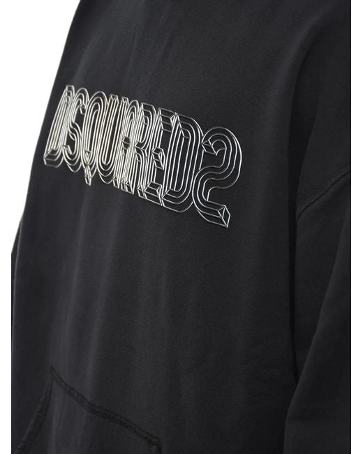 DSquared² Black Sweat À Logo Imprimé for men
