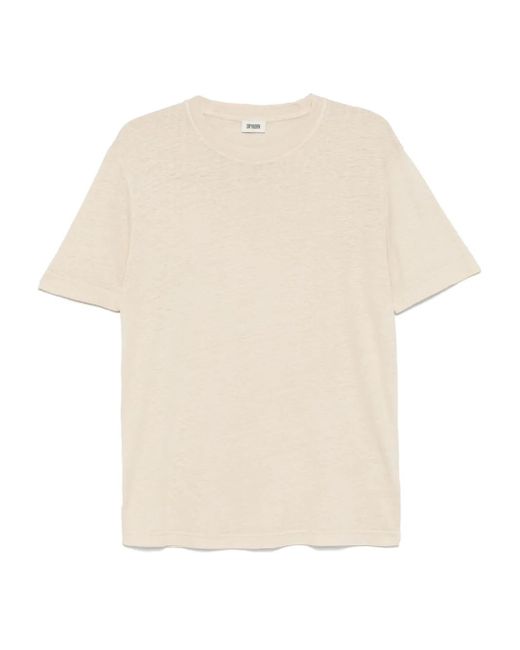 Drykorn T-Shirt Van Linnenblend in het White voor heren