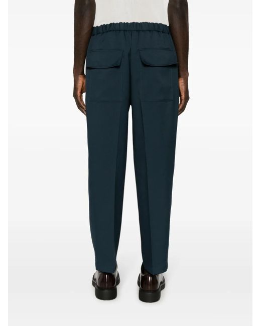 Pantalones ajustados con cinturilla elástica Jil Sander de hombre de color Blue