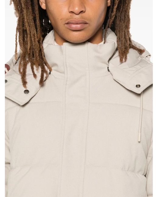 Manuel Ritz Natural Hooded Down Jacket for men